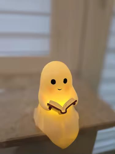 Customer photo review of Niedliche Geist Leselampe – 3D LED Nachtlicht & Deko