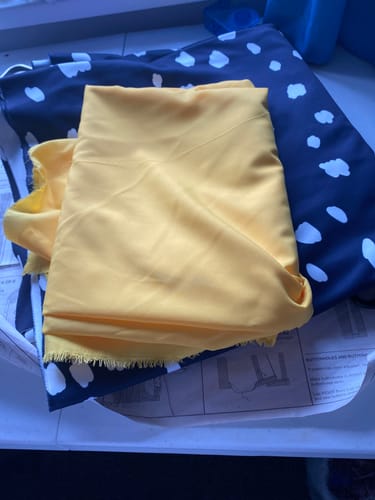 Customer photo review of 3 Metres Luxurious Scuba Crepe 55" Wide (Gold)