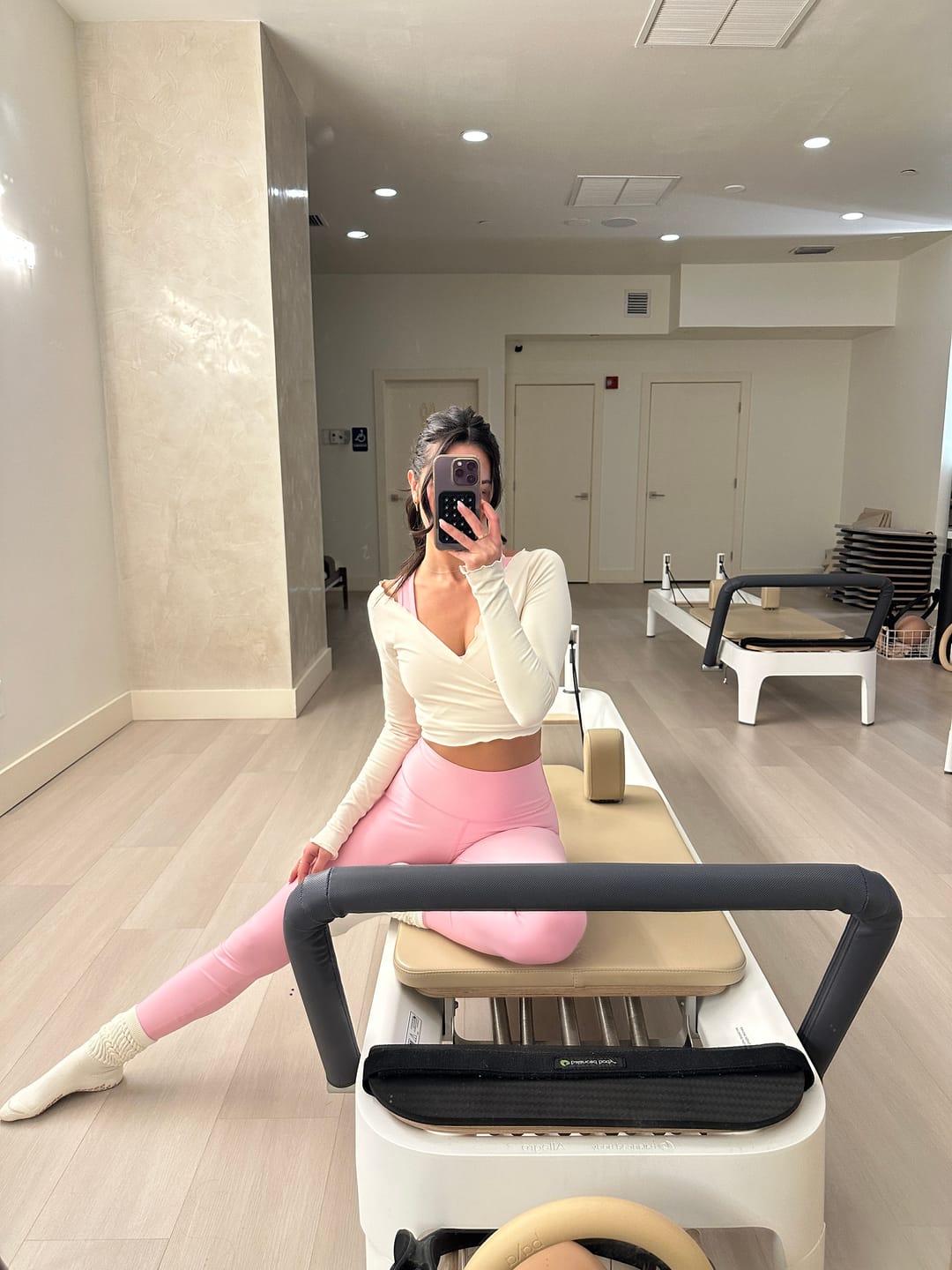 Customer photo review of The Wrap Top / Crème