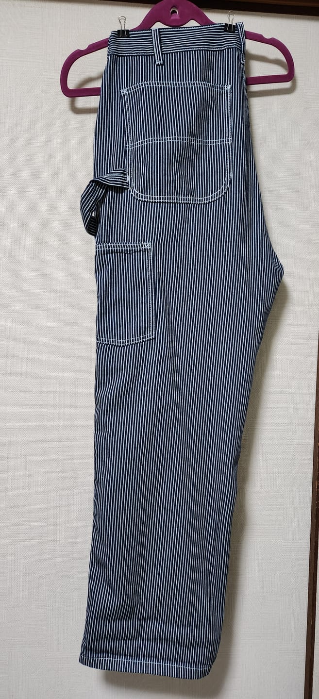 Customer photo review of 生デニム＆ストライプデニム2型選べる　マルチポケットワークパンツ