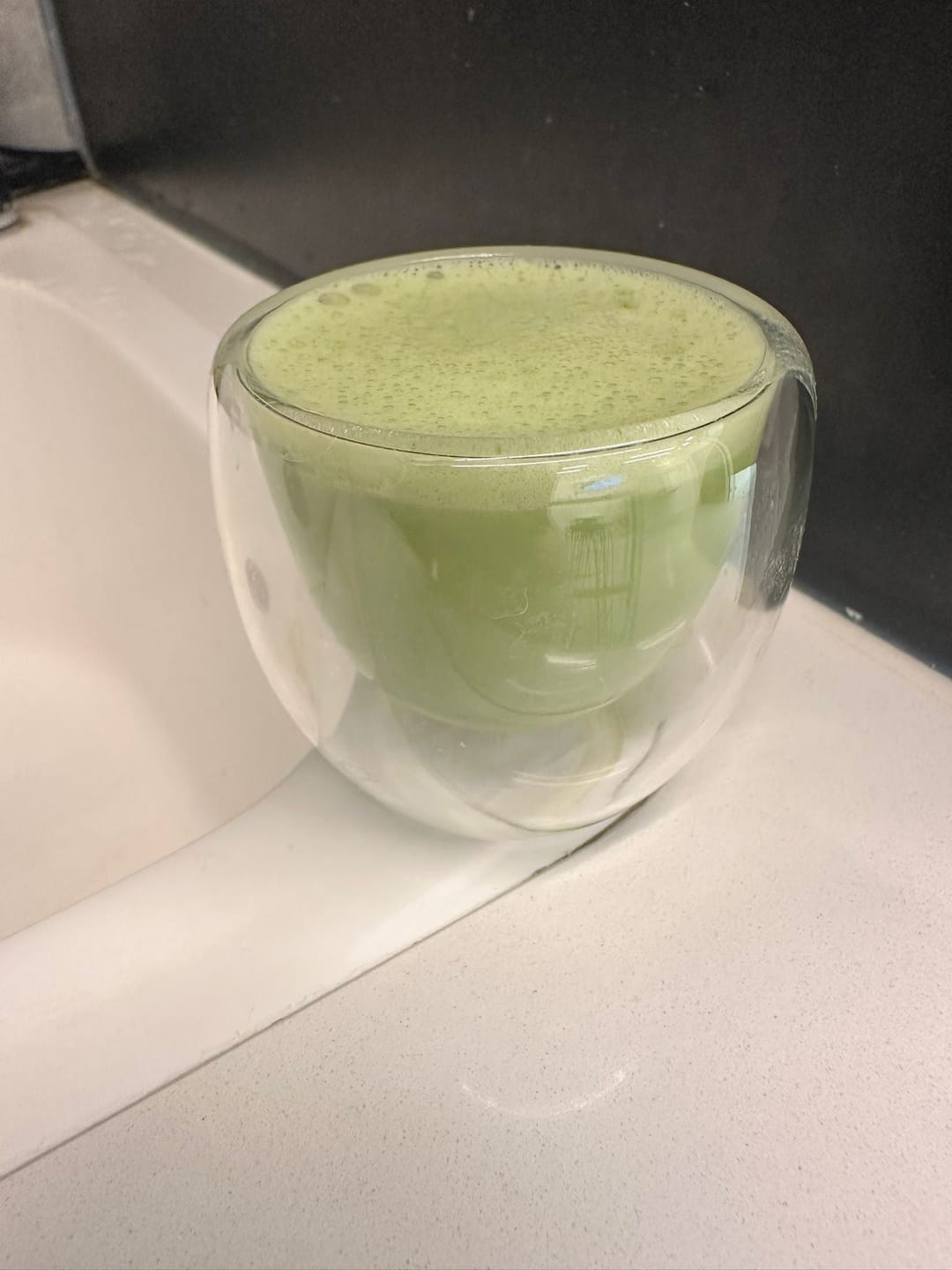 Customer photo review of BENBU Organic Matcha - Premium 100% Organic Japanese Matcha Powder 3.5 oz (100g) Bag