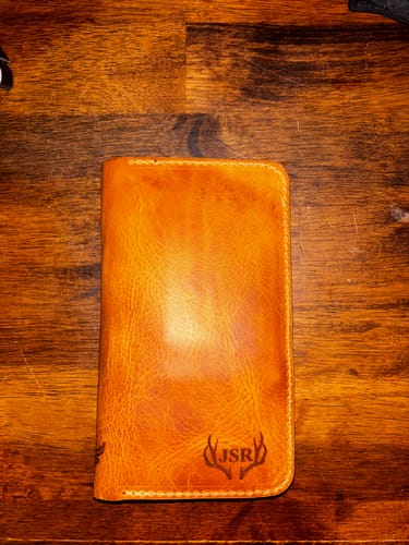 Customer photo review of Badge Long Wallet