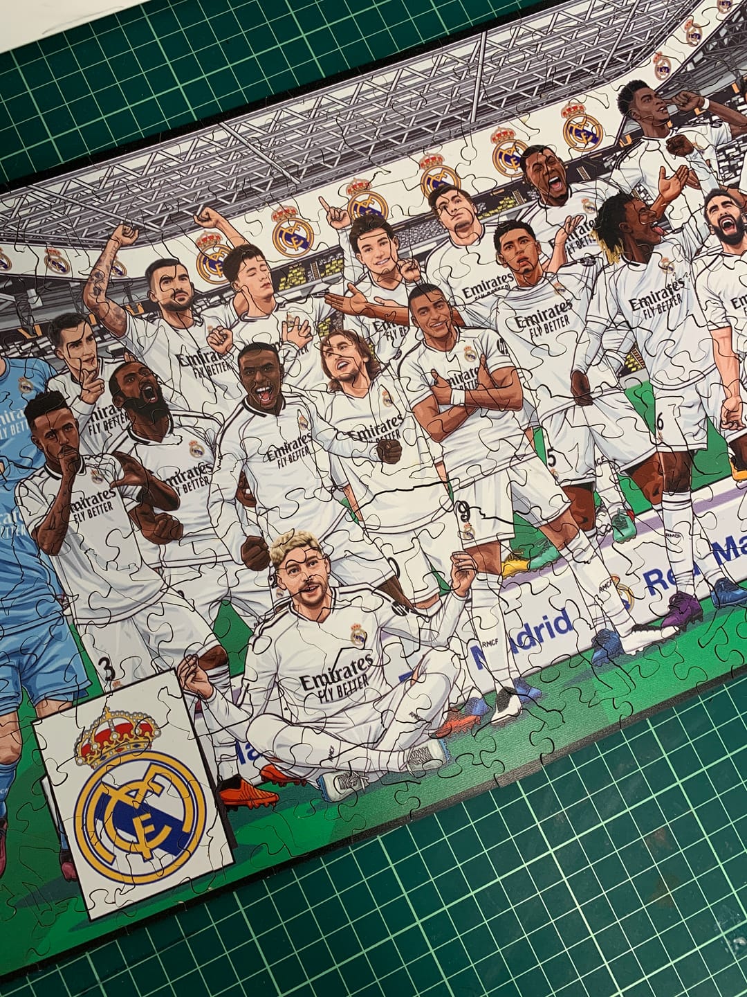 Customer photo review of Real Madrid CF® Equipo 25/26 - Puzzle de Madera