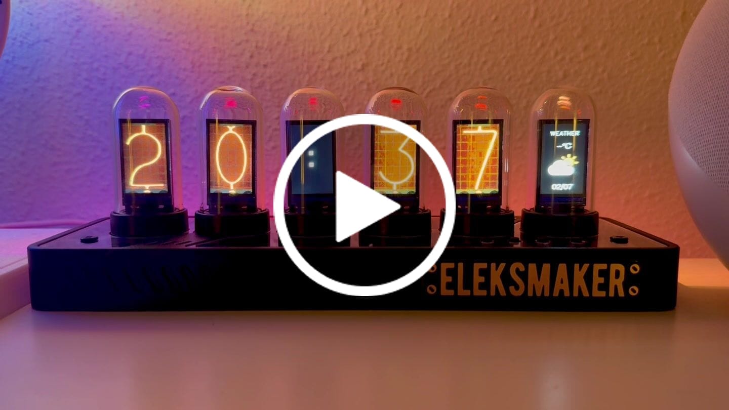 Customer video review of EleksTube IPS Pro GEN3 Limited Edition 6-Bit Digital Clock