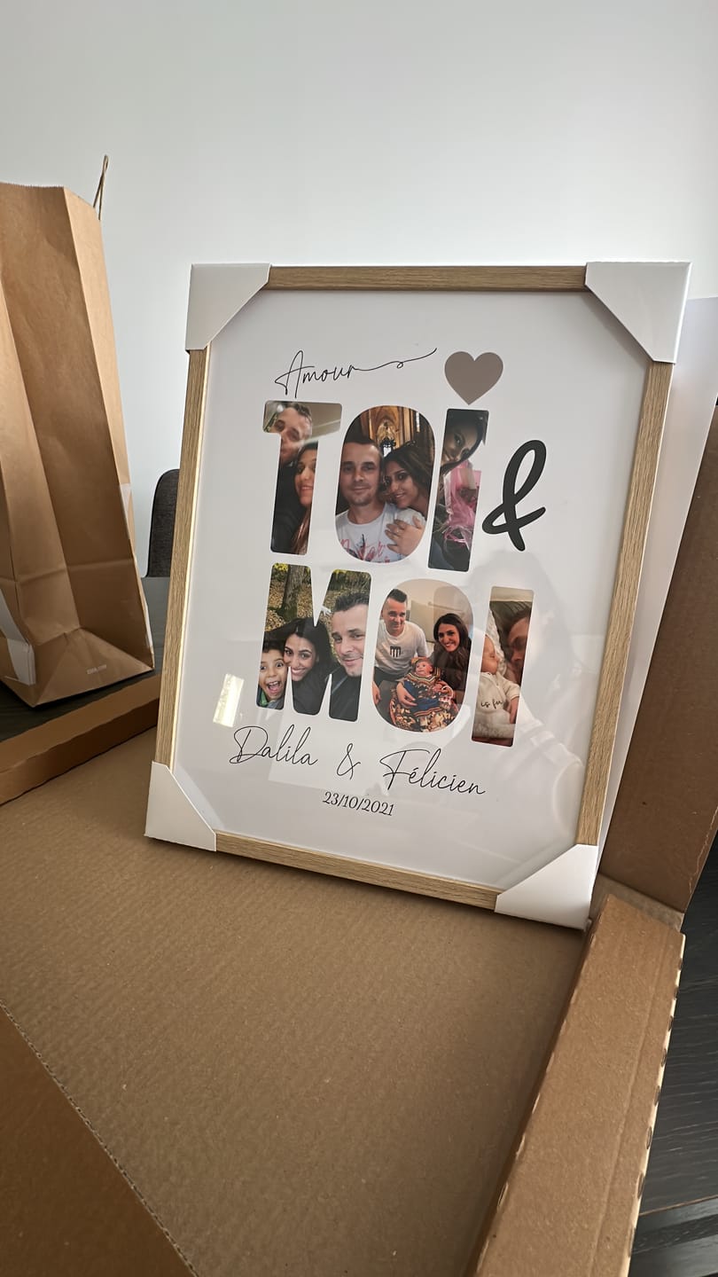 Customer photo review of Toi & Moi -  Affiche Personnalisée