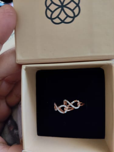 Customer photo review of Stone Infinity Toe Ring