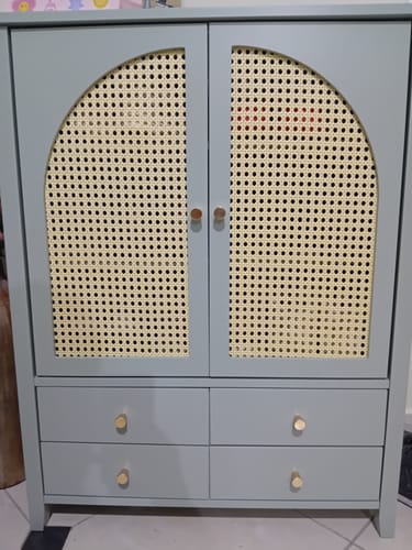 Customer photo review of Κονσόλα Εισόδου Μπουφές Ντουλάπι Αποθήκευσης Boho Ντουλάπι Παπουτσοθήκη 70x90x34 εκ B0-BHZC3KST