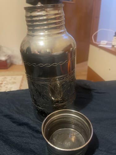 Customer photo review of Gümüş, İşlemeli Bakır Matara (1.6L)