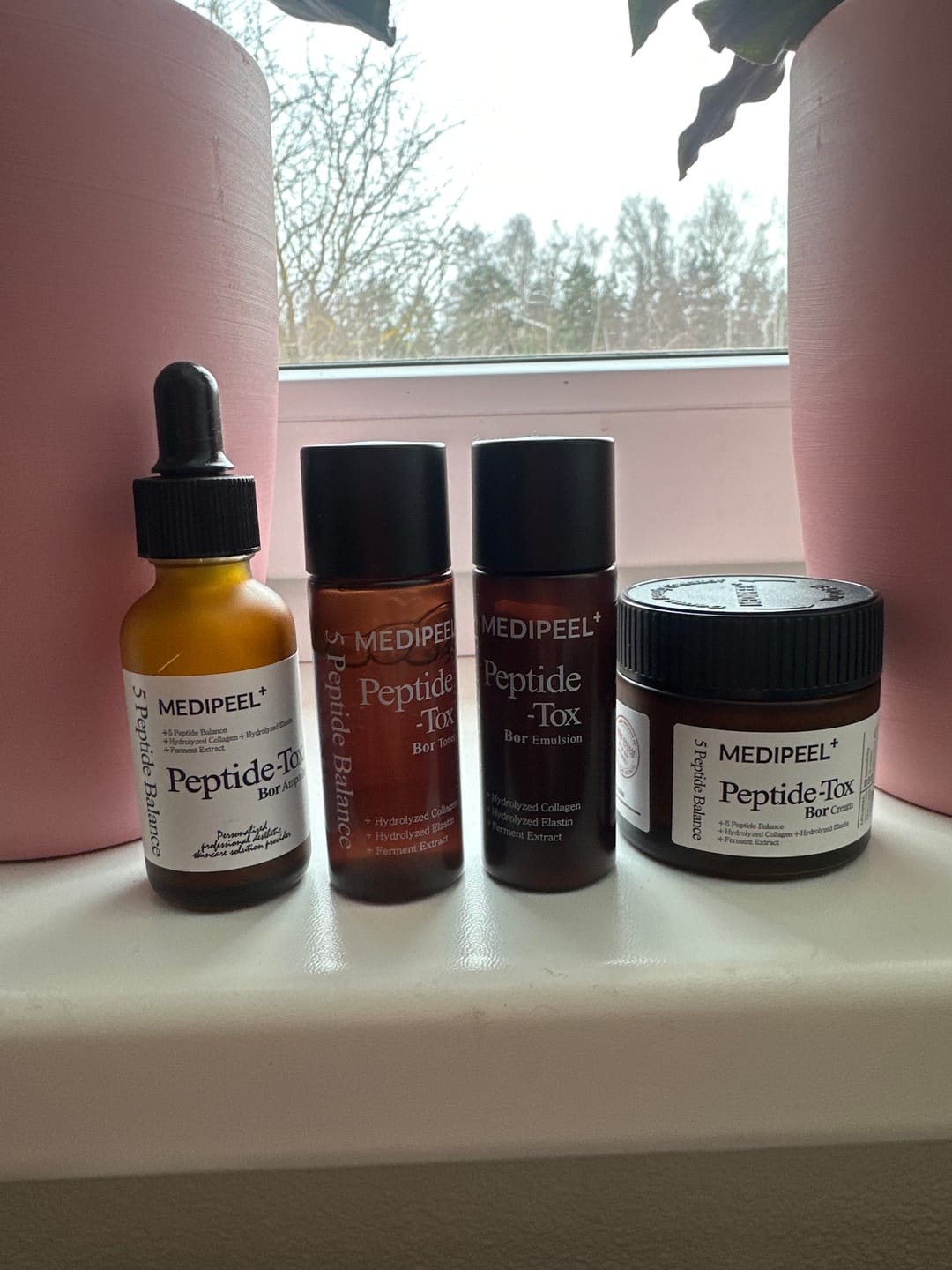 Customer photo review of Liftinga līdzekļu ar botoksa efektu komplekts Medi-Peel Peptide-Tox 5 Peptide Bor Multi Care Kit