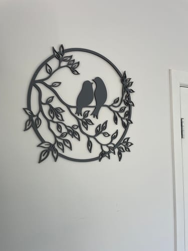 Customer photo review of Birds On Branch Wall Art
