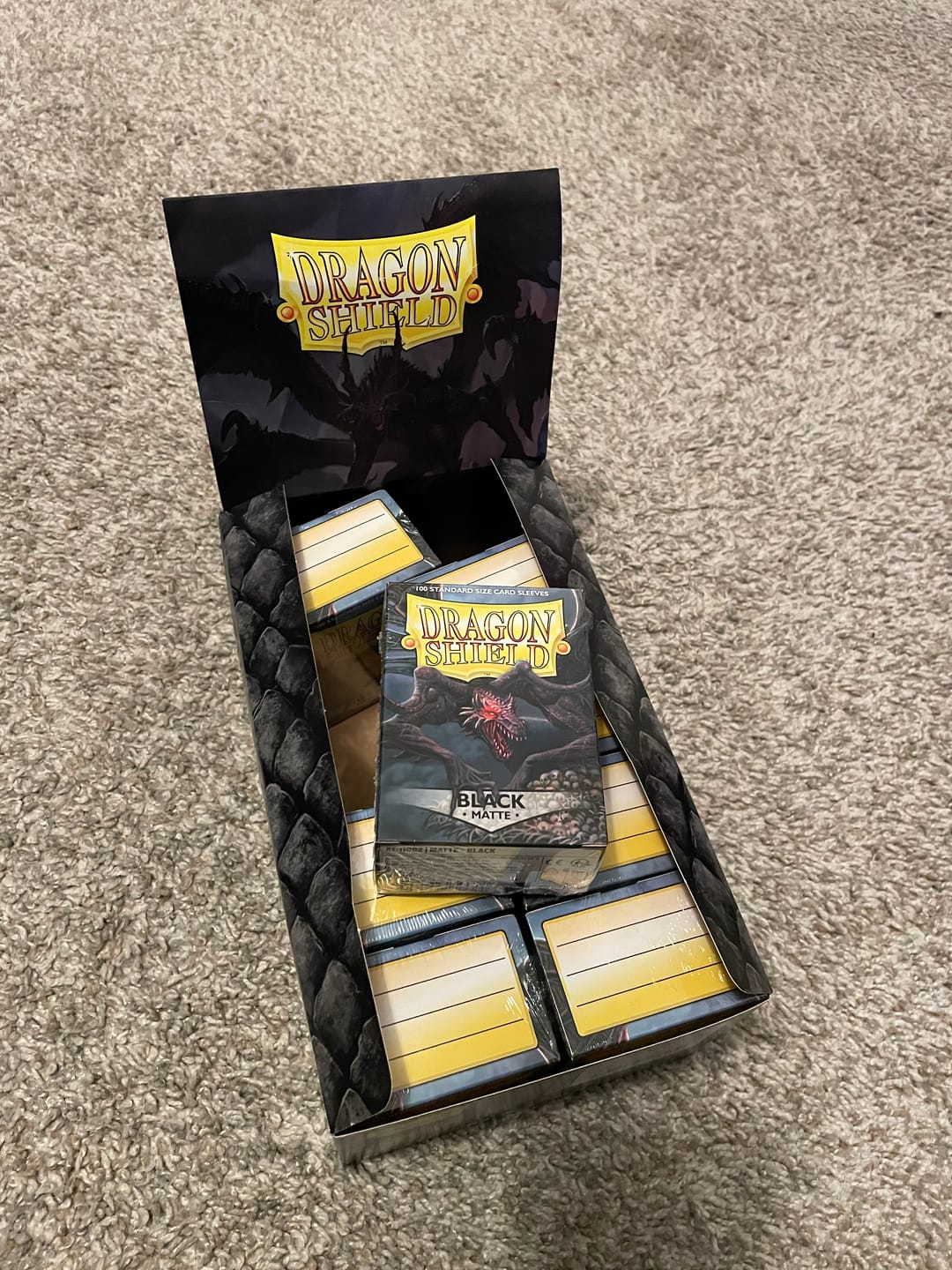 Customer photo review of Dragon Shield Display Case – Premium Card Storage & Protection