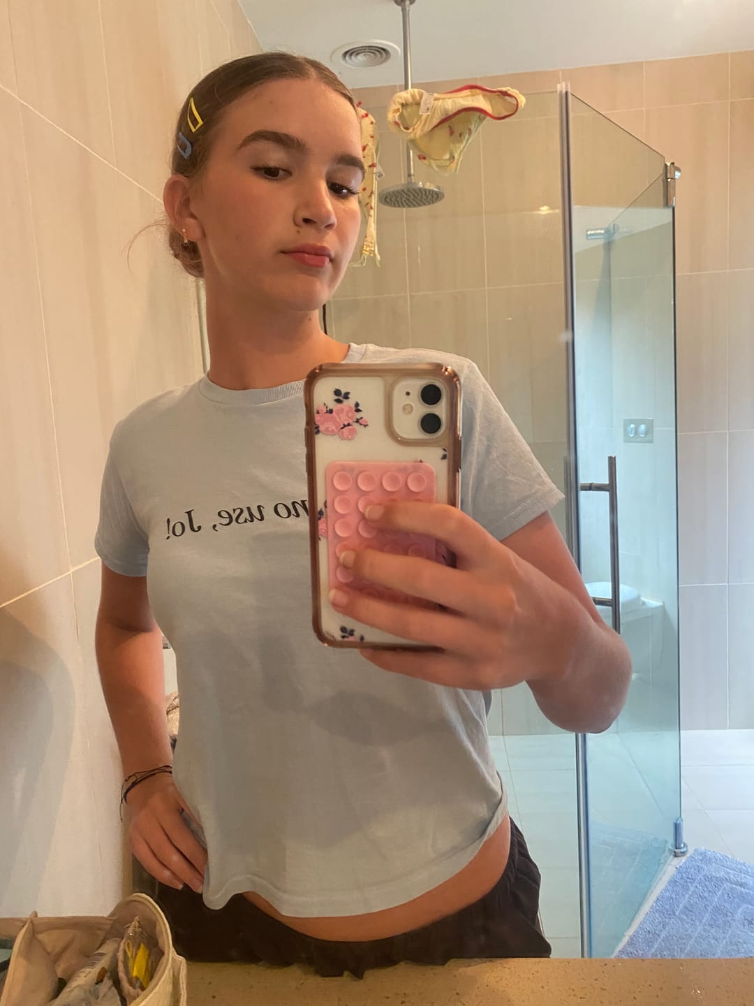 Customer photo review of It's No Use, Jo!  Baby Tee