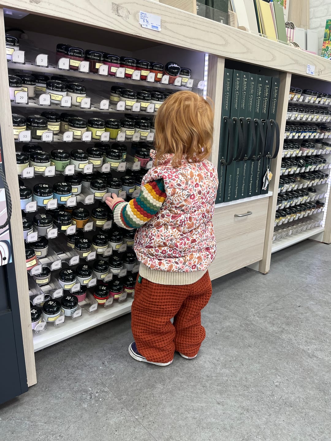 Customer photo review of Ginger Chunky Waffle Comfy Trousers