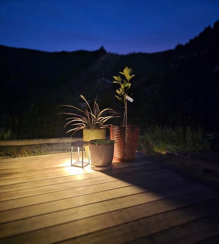Customer photo review of Luxury Metal Solar Lantern