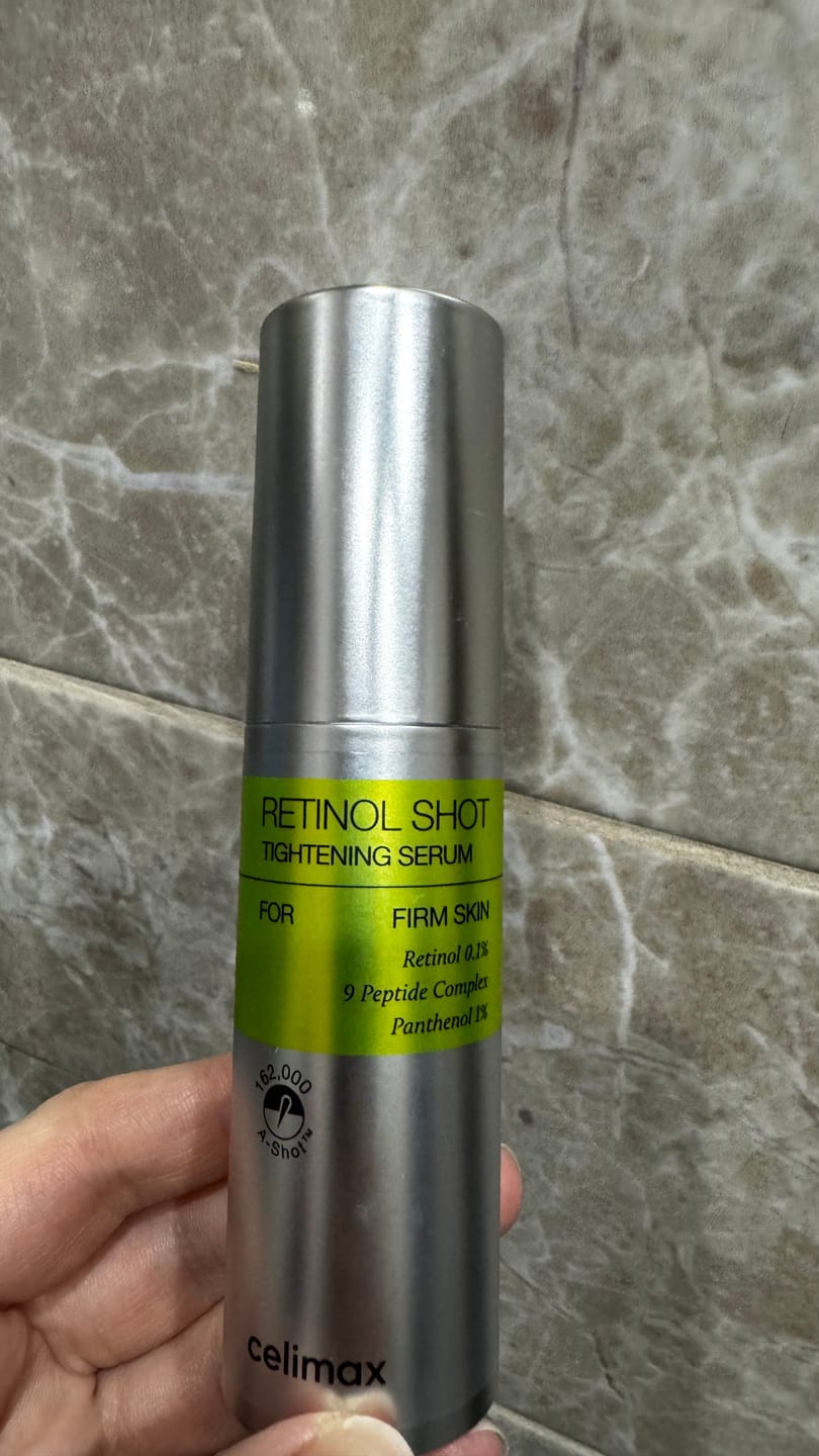 Customer photo review of Liftinga efektu piešķirošs serums ar retinolu un mikroadatām Celimax The Vita−A Retinol Shot Tightening Serum