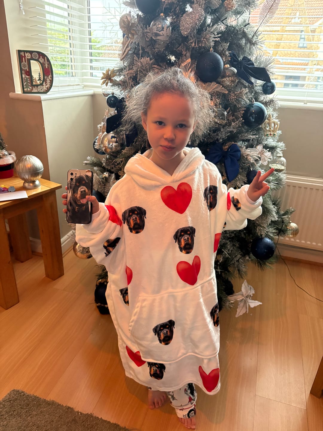 Customer photo review of Custom Love Hoodie