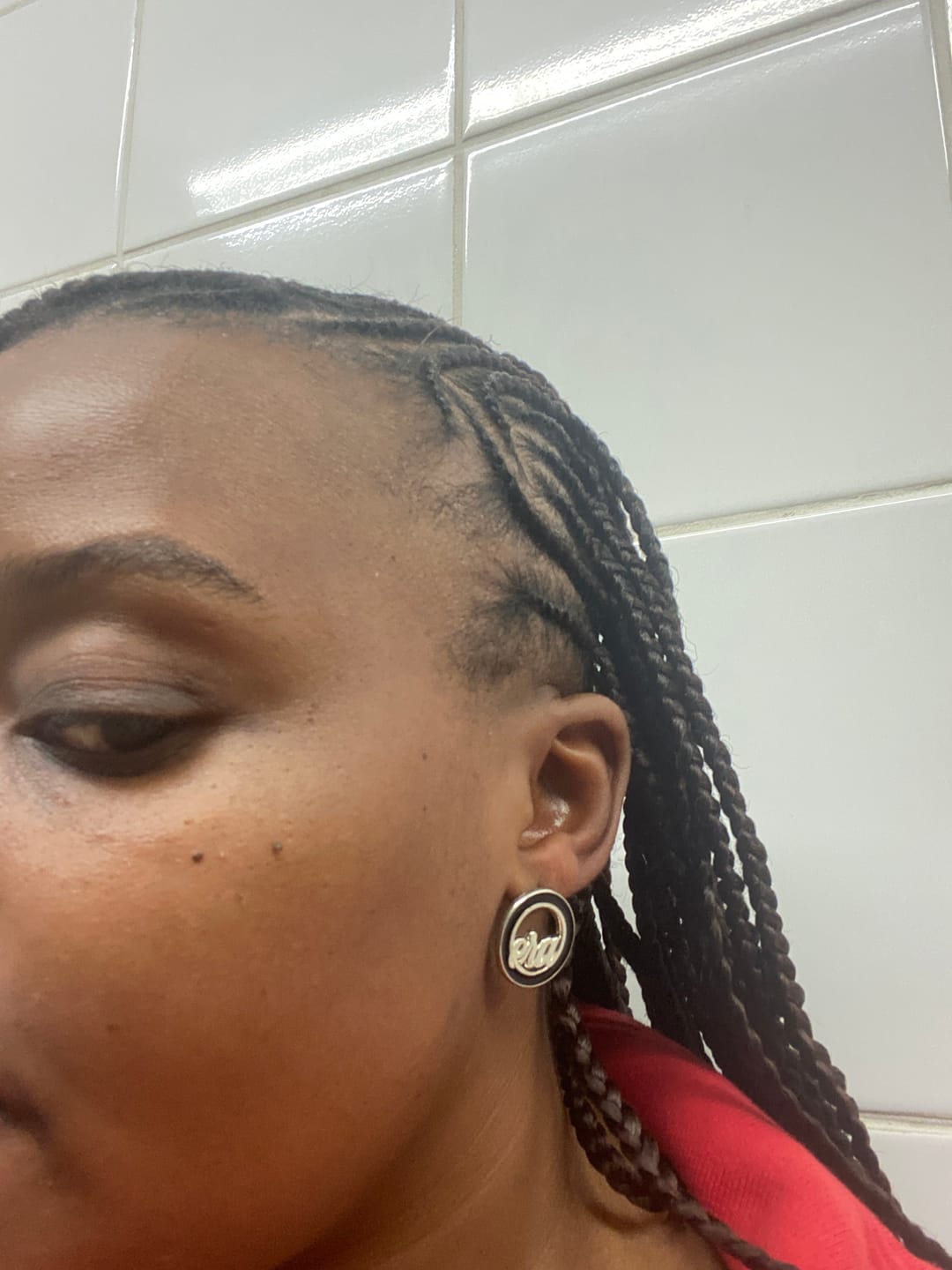 Customer photo review of Silver Diva Studs