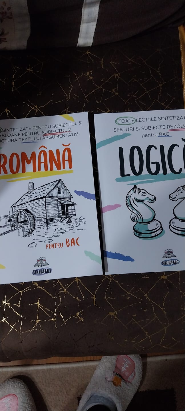 Customer photo review of Pachet Bacalaureat (Română + Logică) Bacademia