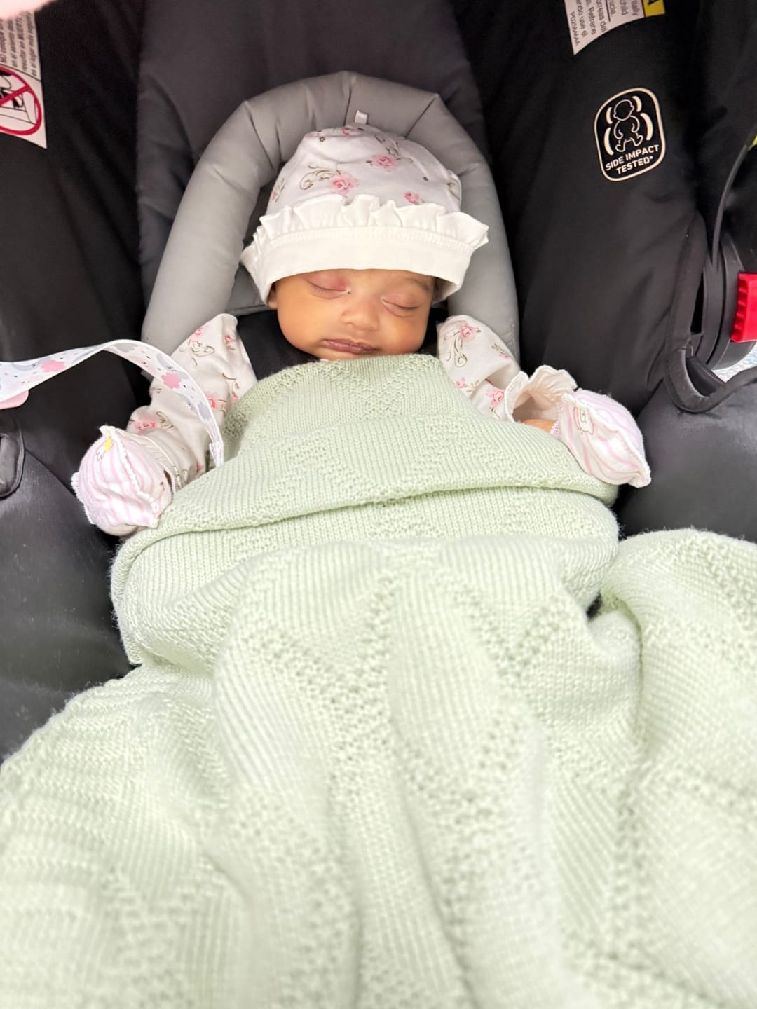 Customer photo review of CarNap | With Your Baby's Name | Portable Car Hammock for 0 to 3 year baby | with Adjustable Belt, Hammock Cloth, Hangers and Carry Bag | use at Car, Train, Home