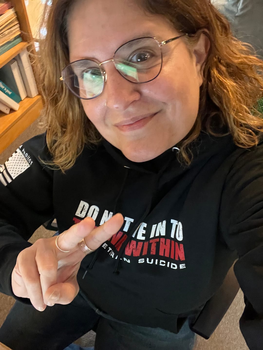 Customer photo review of Do Not Give In - Hoodie