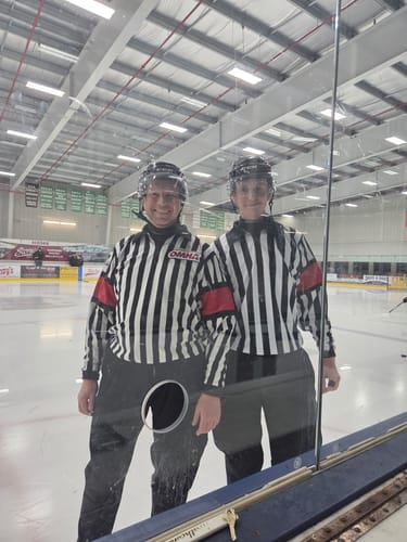 Customer photo review of ZR-PRO HOCKEY REFEREE JERSEY W/SEWN-IN ARM BANDS