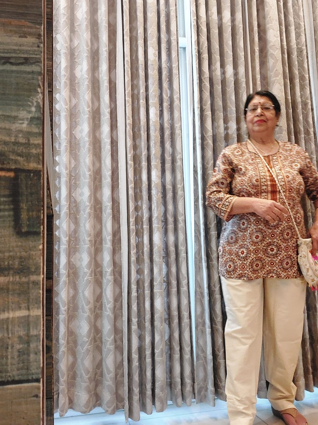 Customer photo review of Women Beige Cotton Pant