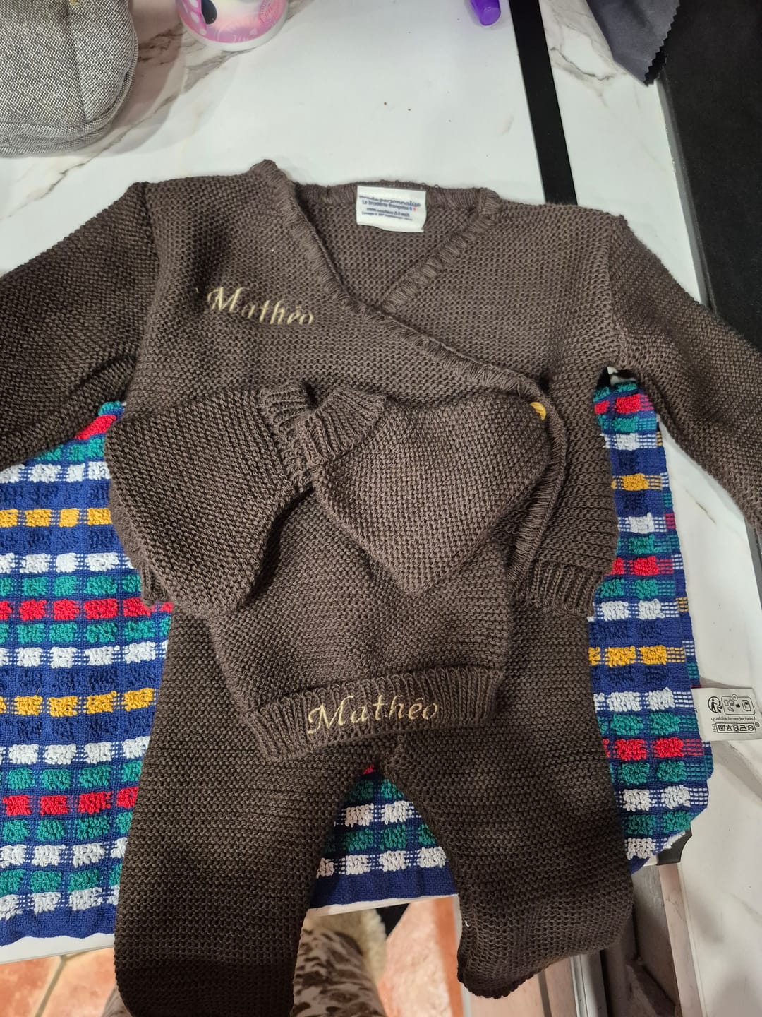 Customer photo review of Ensemble en maille