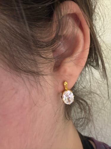 Customer photo review of The Romy Earrings