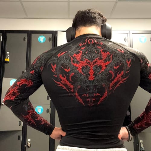 Customer photo review of Void Tech™ Infernal longsleeve Compression [NIGHTMARE]