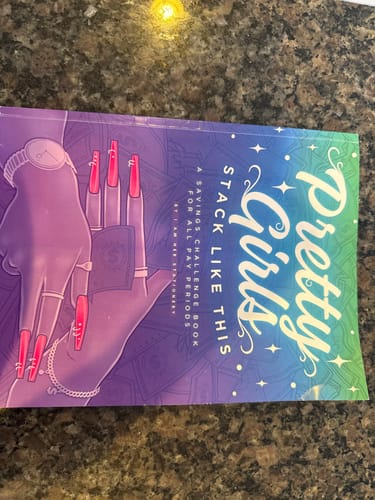 Customer photo review of Pretty Girls Stack Like This Book- (Over $84,000 worth of saving challenges)