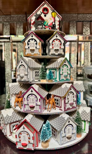 Customer photo review of Christmas advent calendar house laser cut svg file