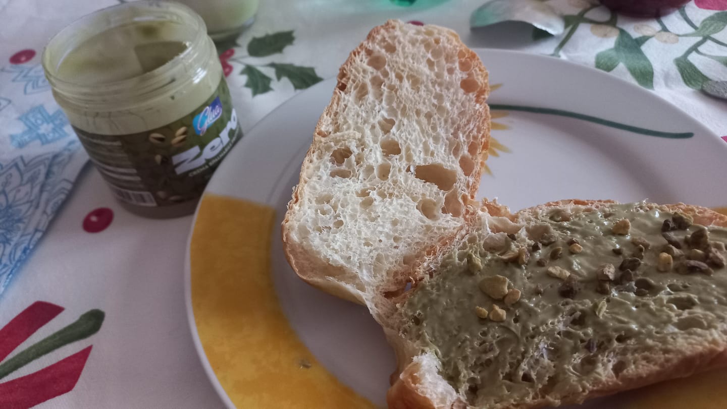 Customer photo review of Crema spalmabile proteica al pistacchio