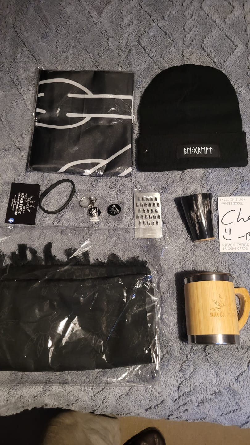 Customer photo review of Raven Forge Merch Bag
