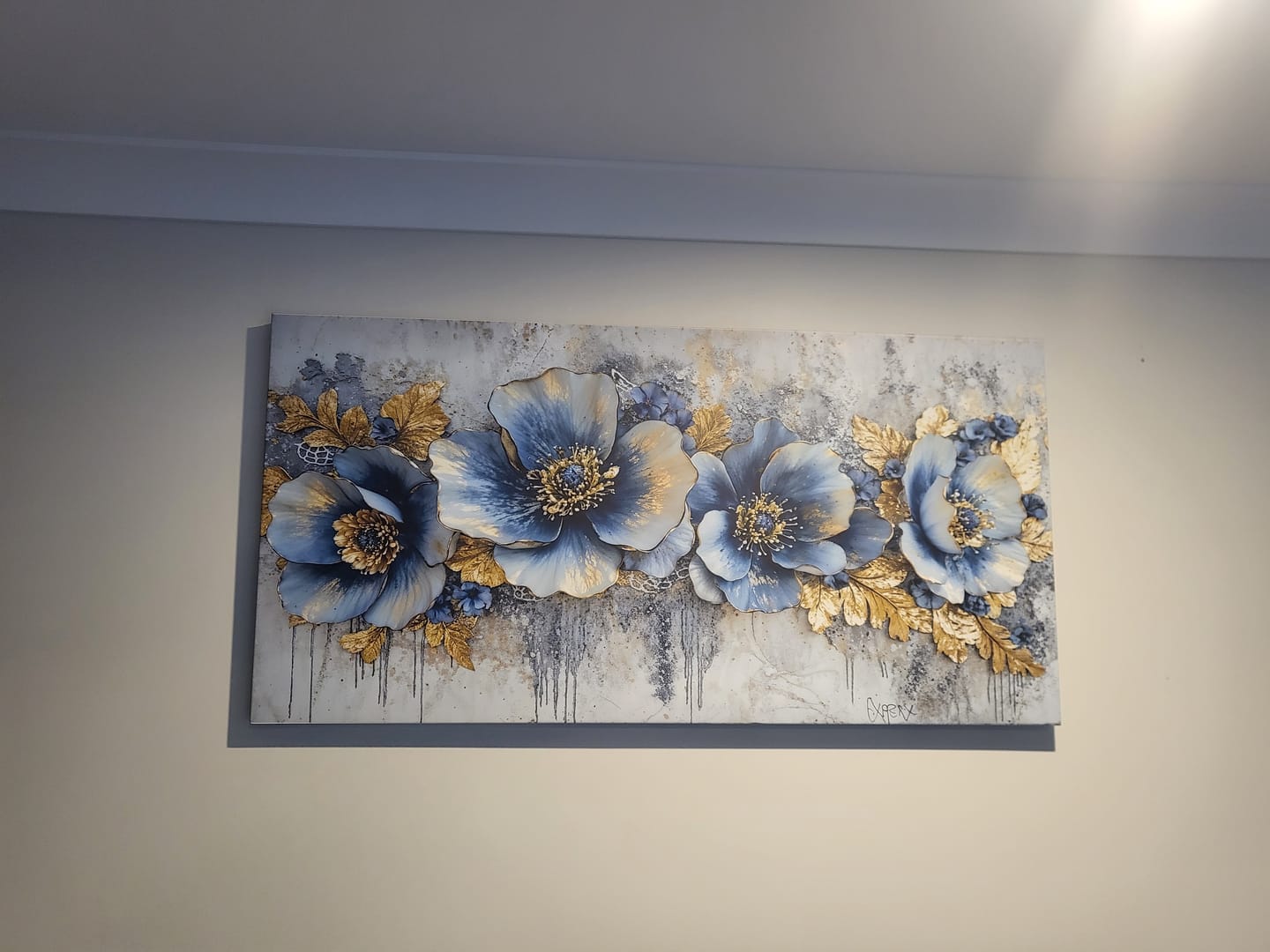 Customer photo review of MYSTIC BLUES CANVAS