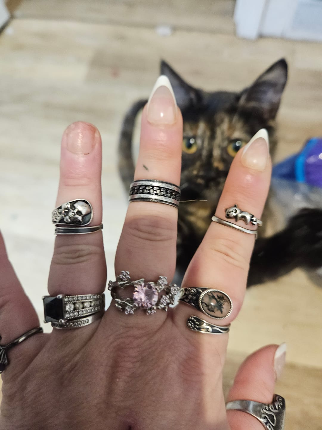 Customer photo review of FREE Today: Eternal Spring Blossom Ring
