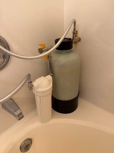 Customer photo review of Shower Water Softener System
