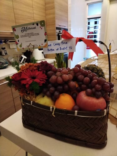 Customer photo review of Shah Alam Flowers & Fruits Basket-Brown Colour Basket