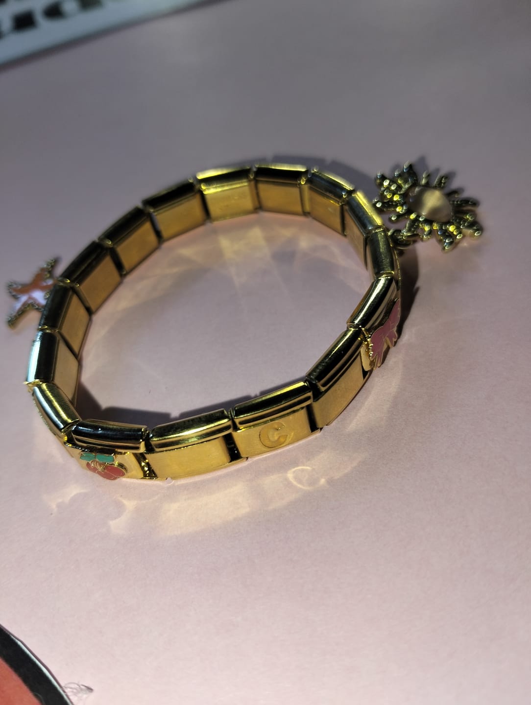 Customer photo review of Charm Estrella de Mar Rosa