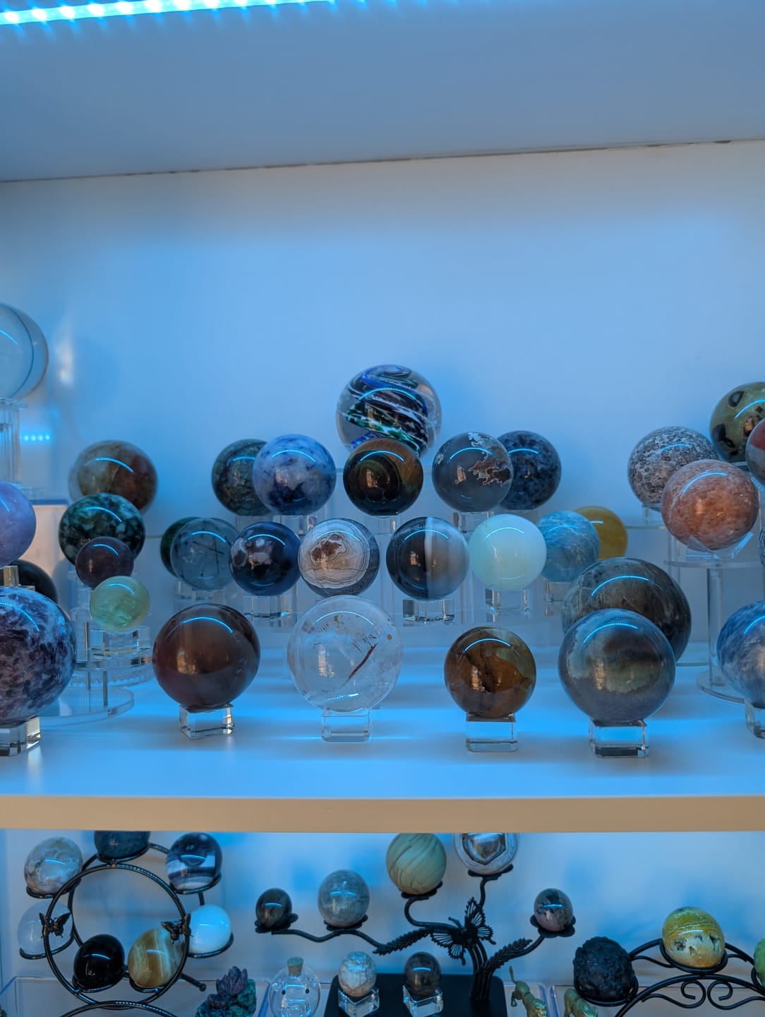 Customer photo review of Transparent Glass Sphere Holder - Shop