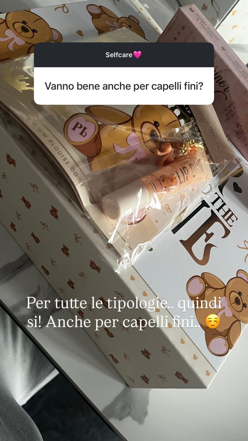 Customer photo review of Hair To The Throne Teddy Edition Haircare Set