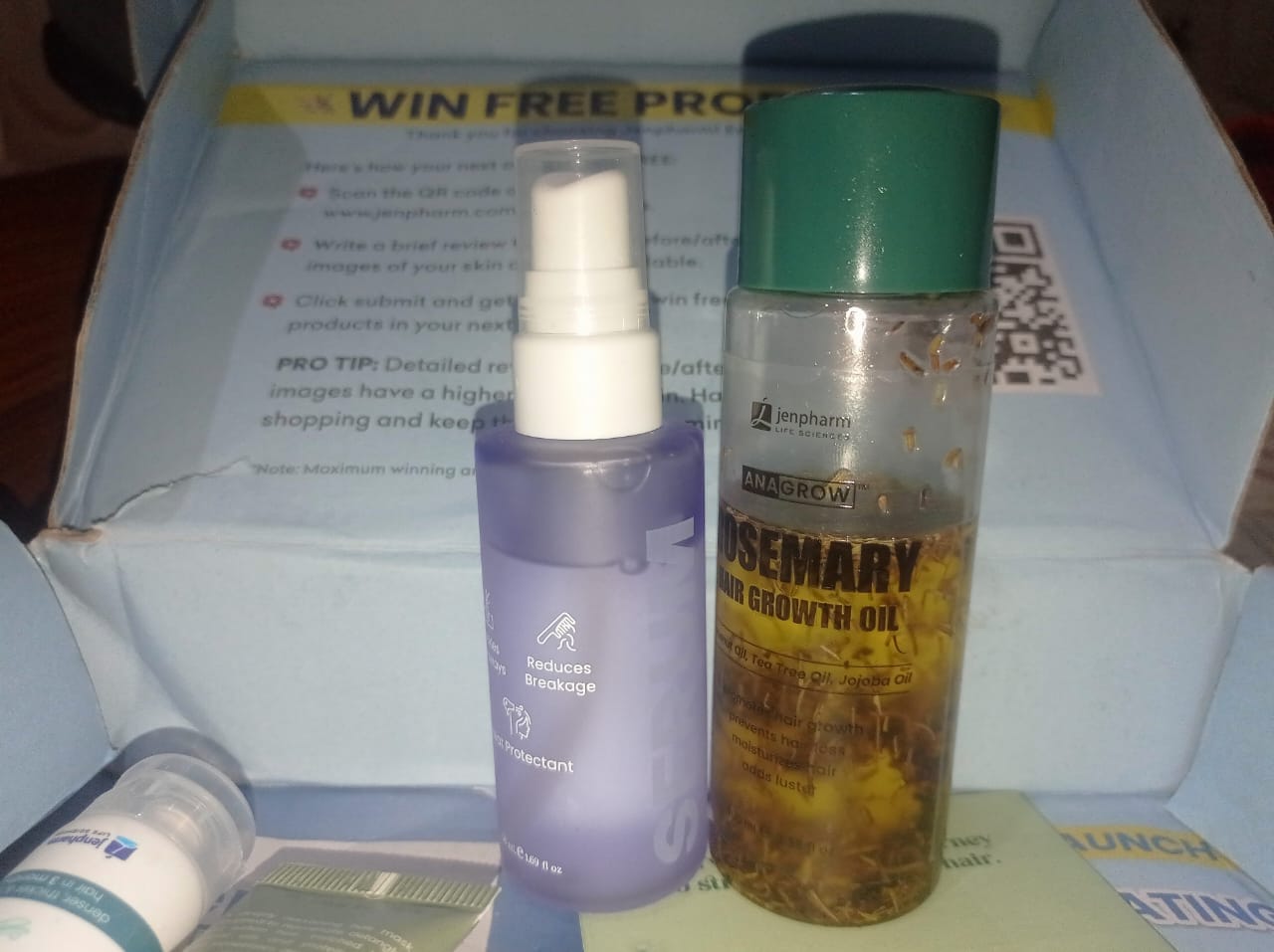 Customer photo review of 32 Day Hair Growth Challenge Bundle