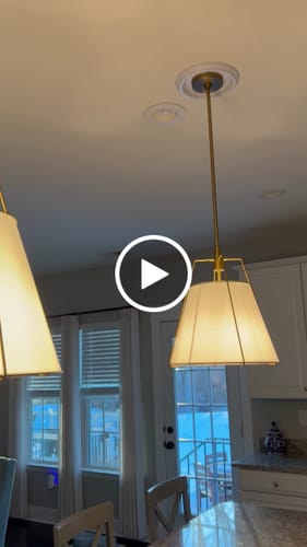 Customer video review of Modern Fabric Conical Drum Cage Pendant Light