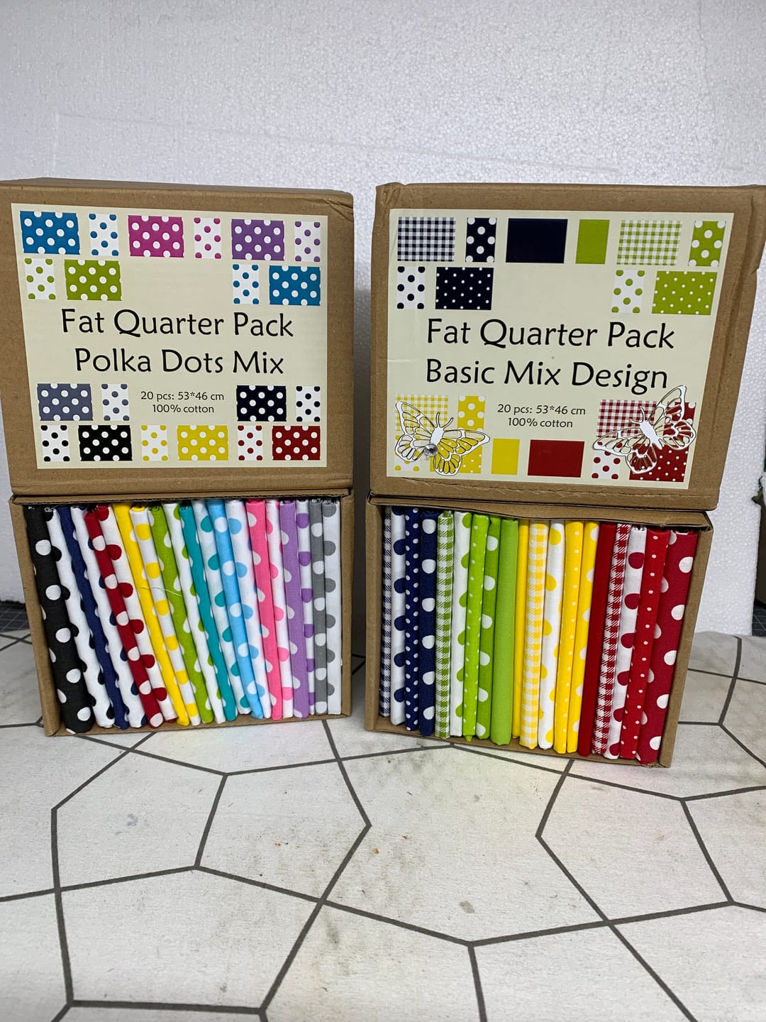 Customer photo review of 20 Piece Cotton Fat Quarter Bundle Box