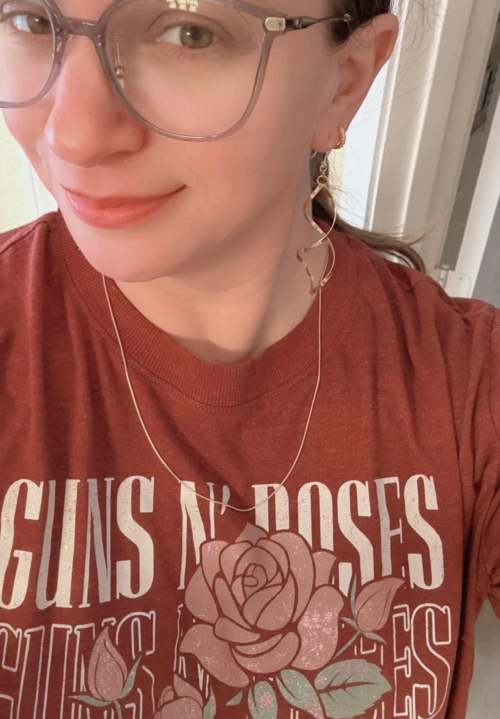 Customer photo review of Infinity Spiral Dangles
