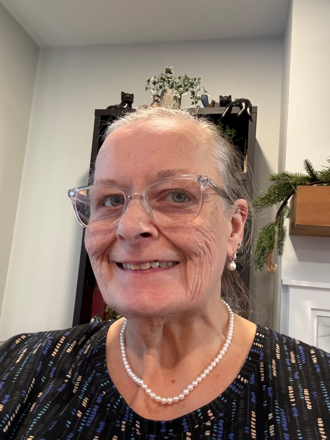 Customer photo review of Classic White Freshwater Pearl Necklace Multiple Lengths
