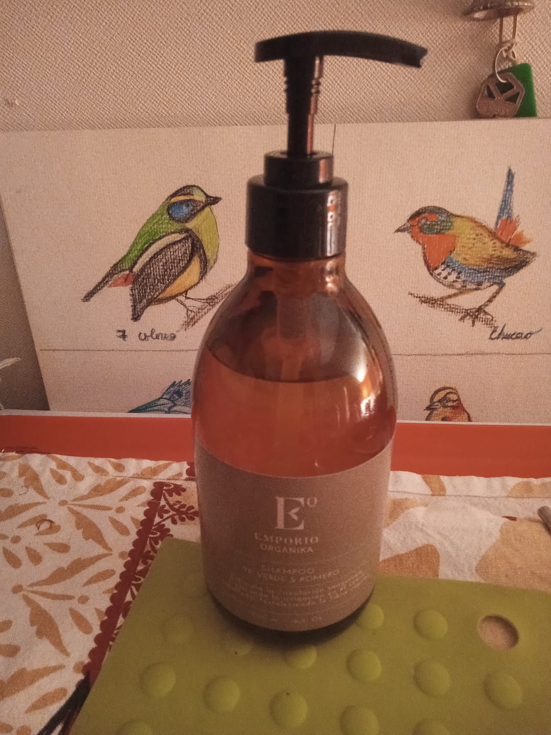 Customer photo review of SHAMPOO ANTICAÍDA FORTALECEDOR TÉ VERDE & ROMERO