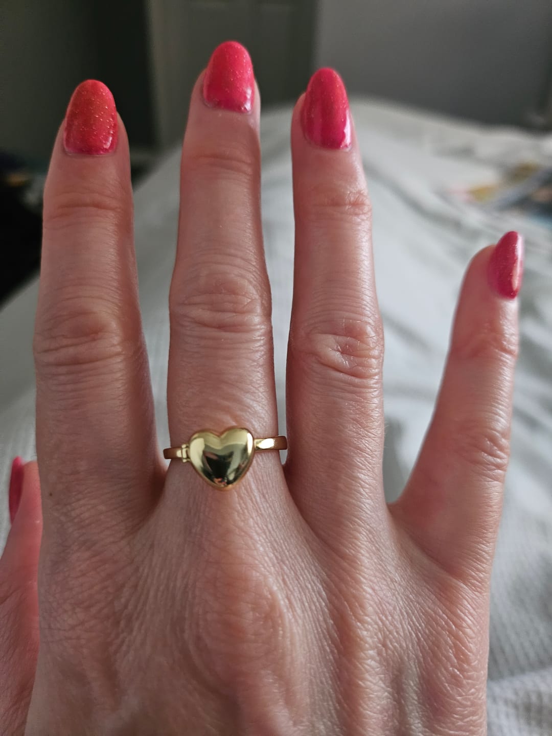 Customer photo review of Heart Locket Ring