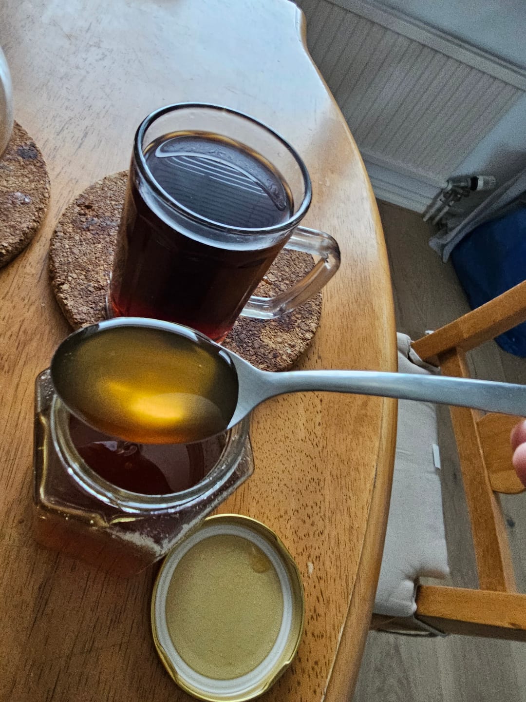 Customer photo review of Flytande Honung 2 kg (4×500 g) – Svensk honung direkt från biodlare