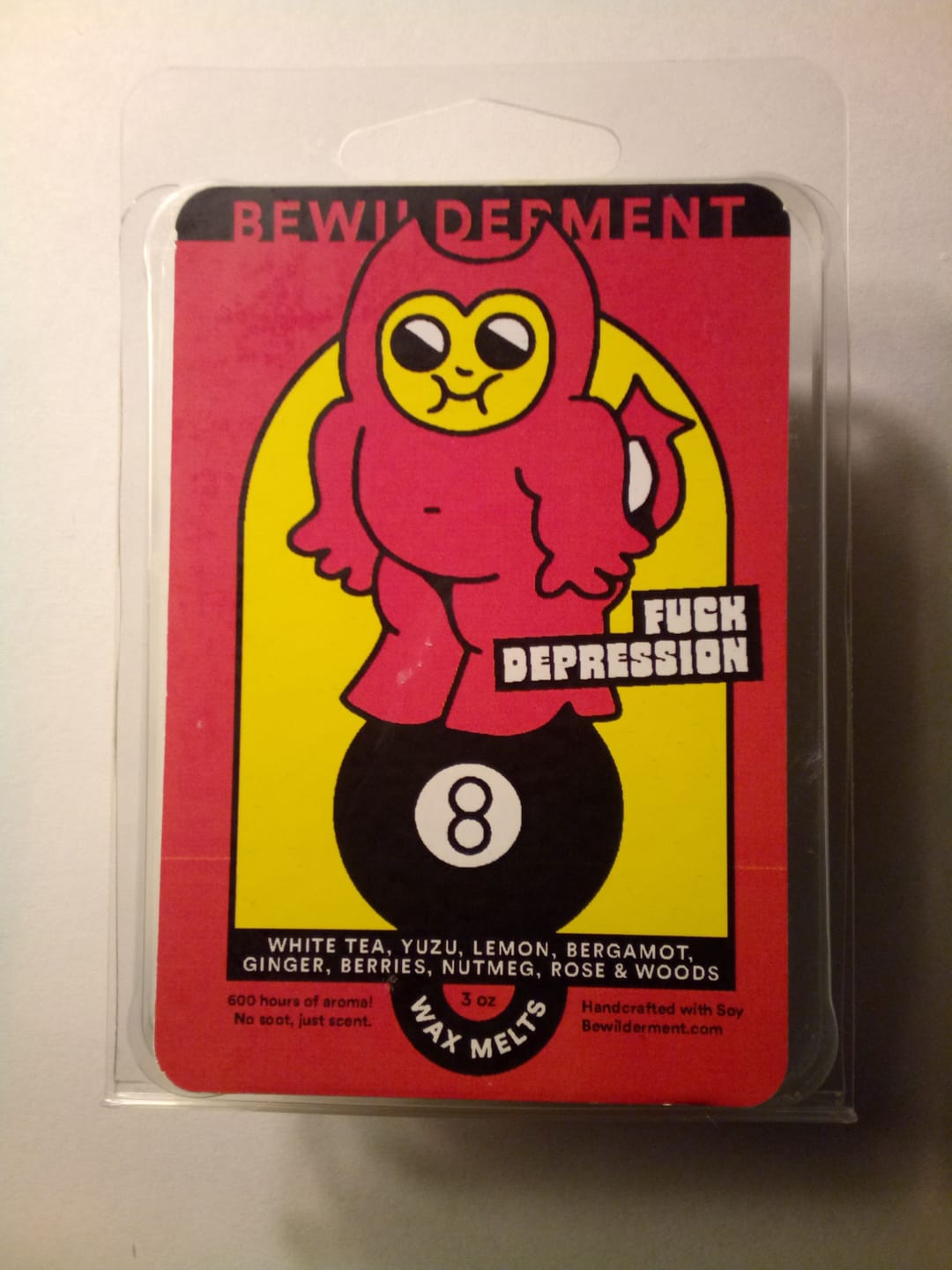 Customer photo review of Fuck Depression Wax Melts