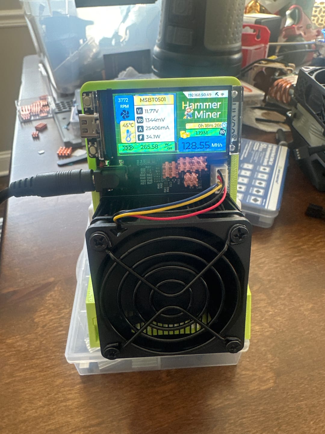 Customer photo review of Hammer Miner SCRYPT - Doge/LTC